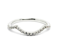 Blue Sapphire Gemstone Engagement Ring & Wedding Set, Unique Infinity Style With .75 Carat Diamonds, Split Shank  - SP85040