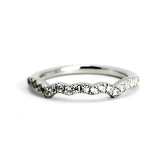 Infinity Split Shank Diamond Engagement Ring, Wedding Set,  Bridal Set, With 6.5 mm "Forever Brilliant" Moissanite, Anniversary Ring - FBY11639
