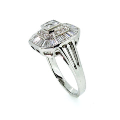 Art Deco Diamond Engagement Ring, Cocktail Ring.
