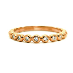 Unique Diamond Wedding Band,14k Rose Gold, White Gold,Yellow Gold .13 Carats Of Diamonds - Y11678
