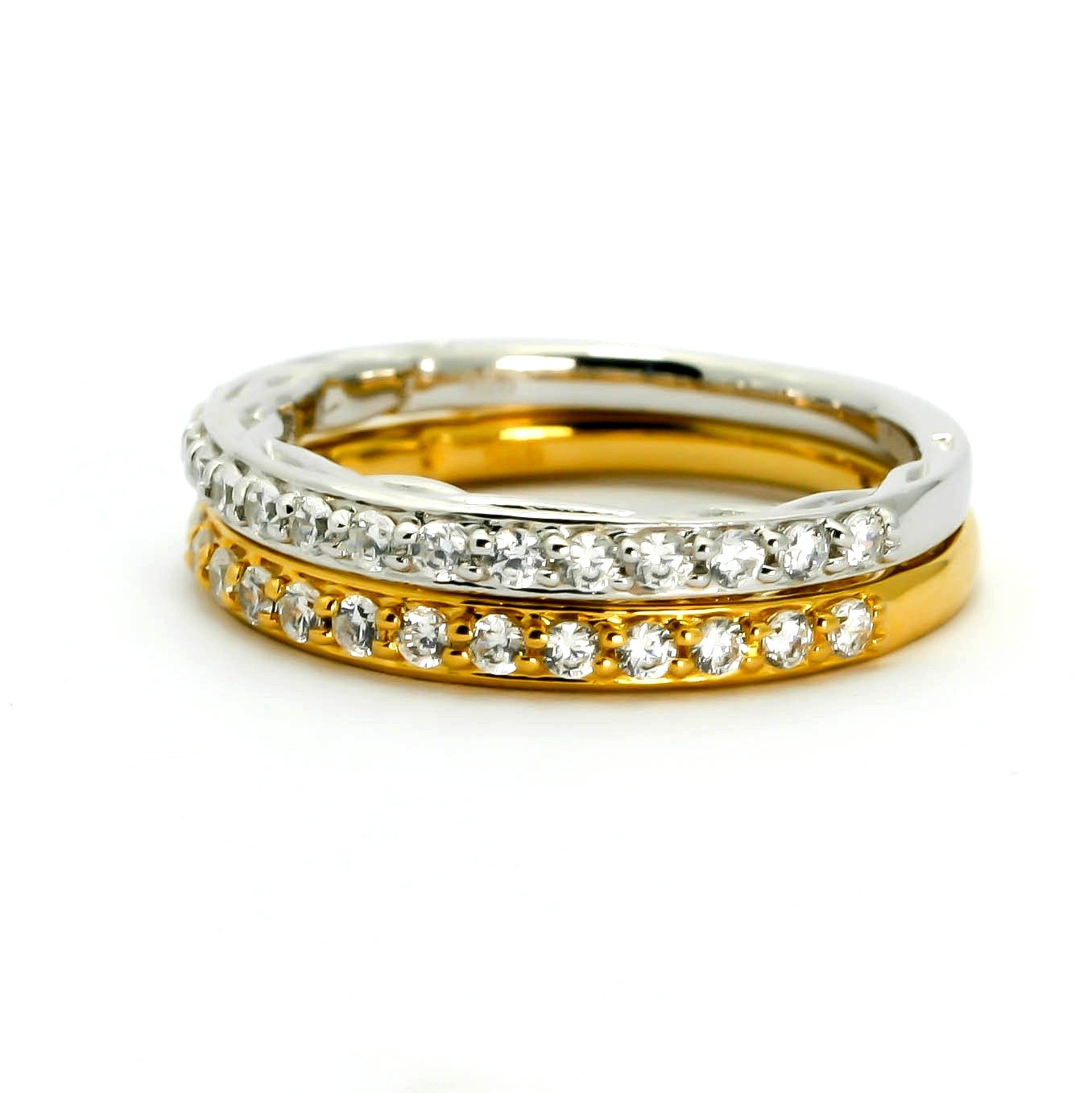 Diamond Engagement Ring and Wedding Band Set,  Bridal Set, Wedding Set, .50 Carat  "Forever Brilliant" Moissanite Anniversary Ring - FBY11667