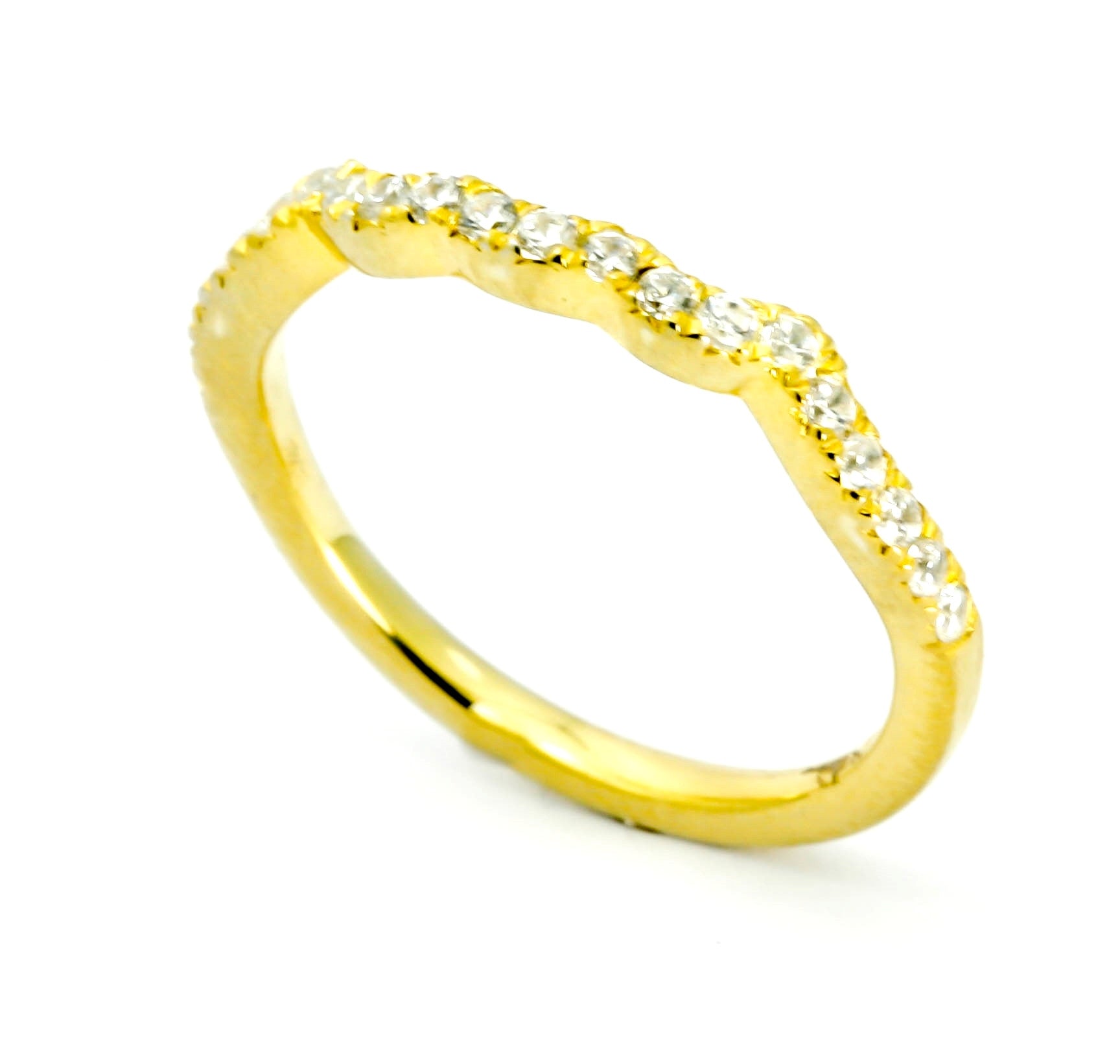 Infinity Split Shank Diamond Engagement Ring, Wedding Set,  Bridal Set, With 6.5 mm "Forever Brilliant" Moissanite, Anniversary Ring - FBY11639
