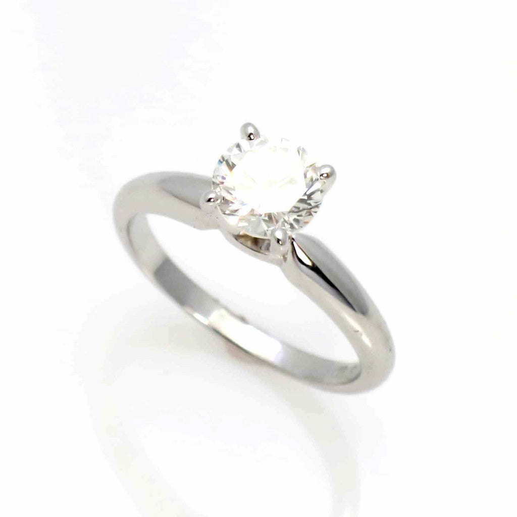 14k Gold, 1 Carat Forever One Moissanite Engagement Ring - UFBENR8979