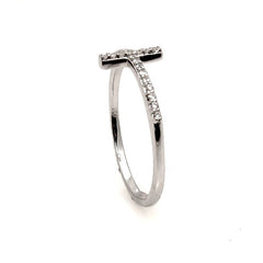 Cross Diamond Band,  Cocktail Ring - Y11668