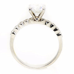 14k Gold, 0.75 Carat Brilliant Cut White Diamond Engagement Ring - WD73081ER