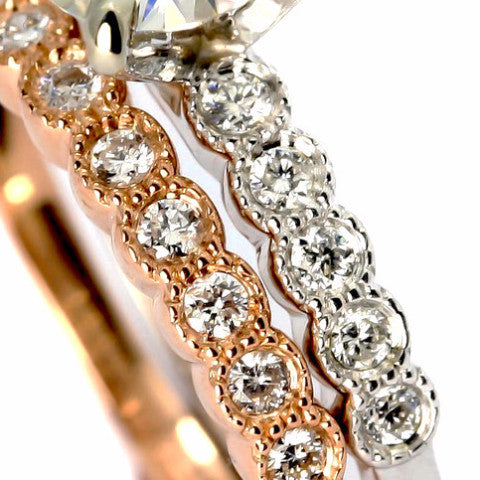 14k Gold, 0.75 Carat Brilliant Cut White Diamond Engagement Ring - WD73081ER