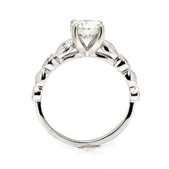 Engagement Ring, Unique Solitaire 1 Carat LG Diamond Center Stone & .13 Carat Diamonds, Anniversary Ring - LGDY11670SE