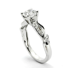 Unique Diamond Engagement Ring With 1 Carat LG diamond And 0.09 Carats Of Side Diamonds, Anniversary Ring - LGDY11666SE