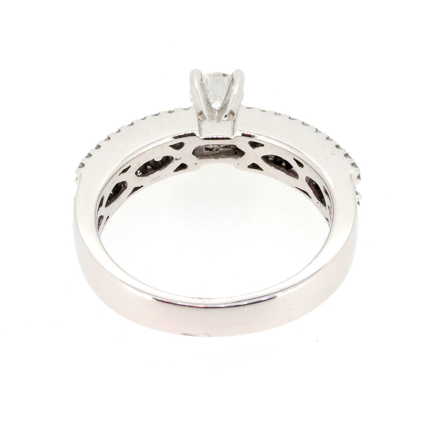 Unique Diamond Engagement Ring with 1.03 Carat Diamonds