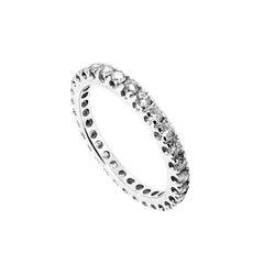 SALE! .9 Carat 30-Diamond Pavé Setting Wedding Band, Eternity Ring