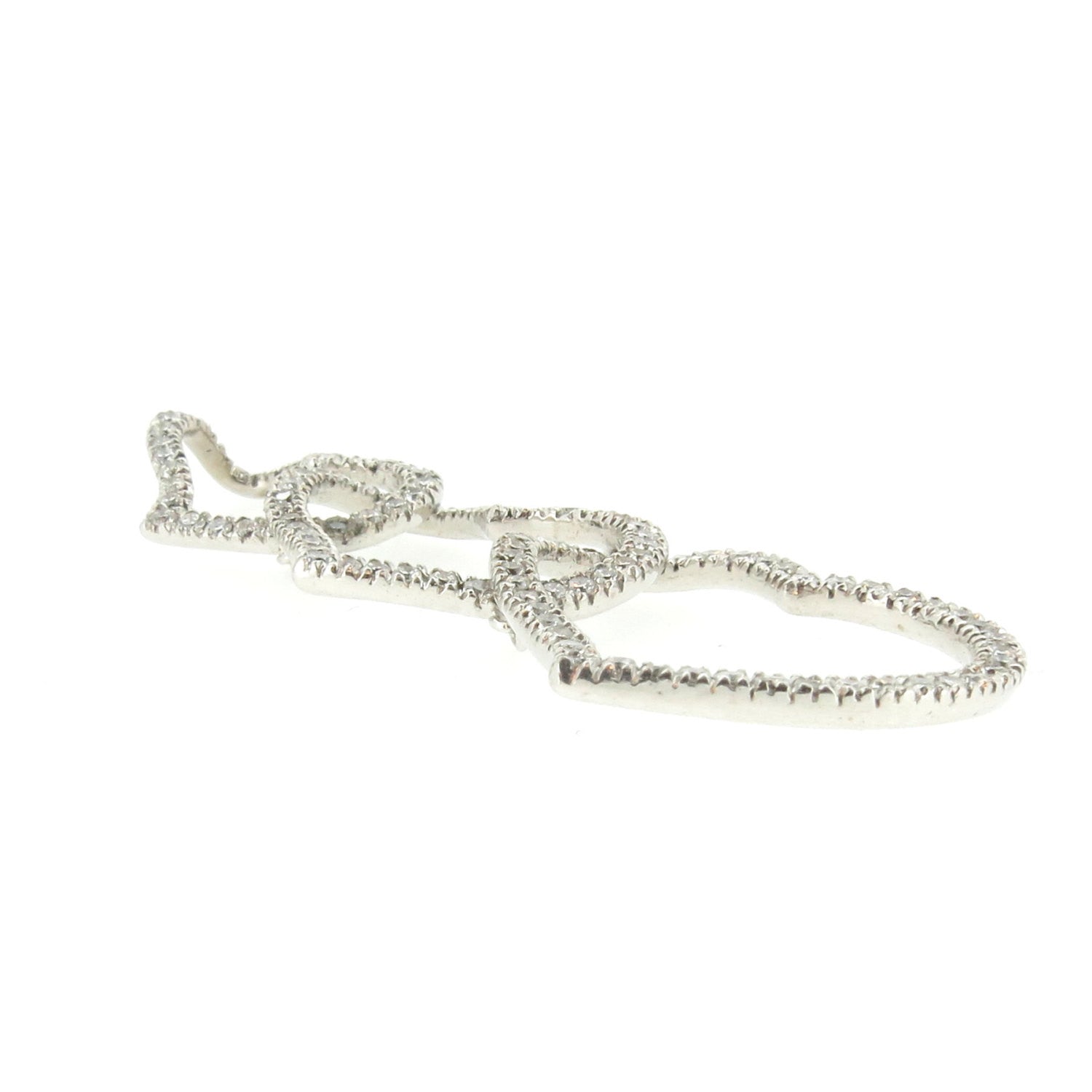 Three-Heart Diamond Necklace/Pendant