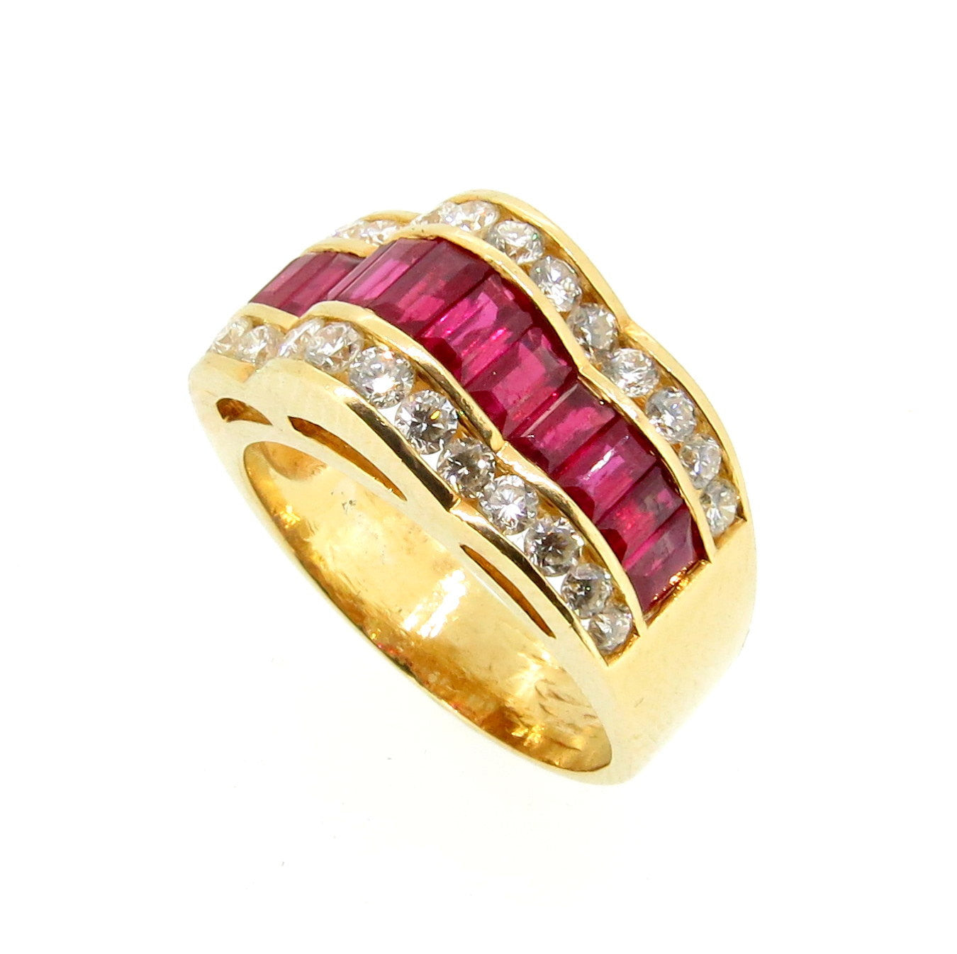 Ruby Gemstone & Diamond Engagement Ring, Anniversary Ring, Gemstone Engagement Ring, Alternative Engagement Ring, Cocktail Ring