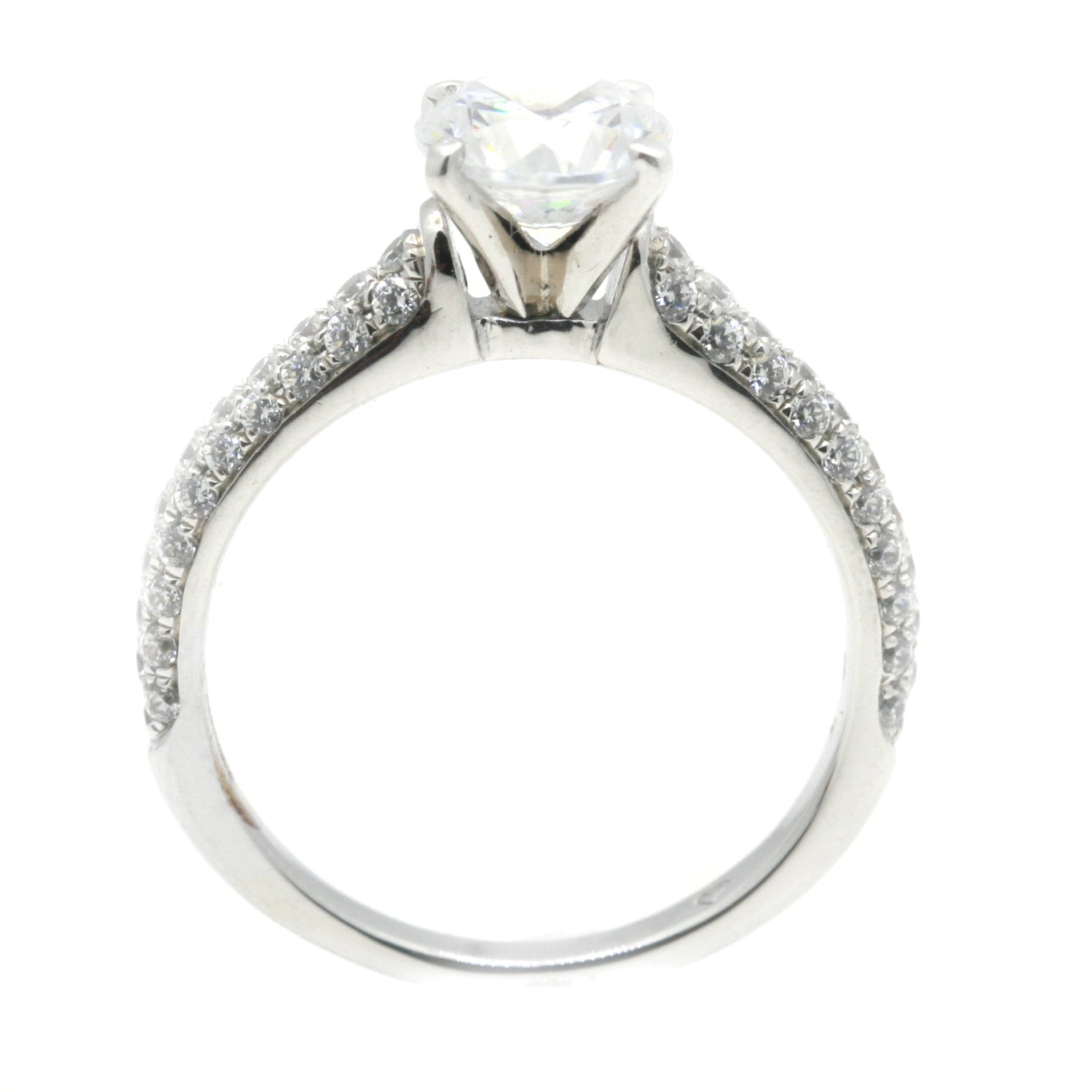 Diamond Engagement Solitaire Ring Setting for 1 Carat Center Stone, Semi Mount - 73765