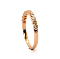 Unique Diamond Wedding Band,14k Rose Gold,Yellow Gold,18k Gold, Platinum, Available Matching Engagement Ring - 73081WB