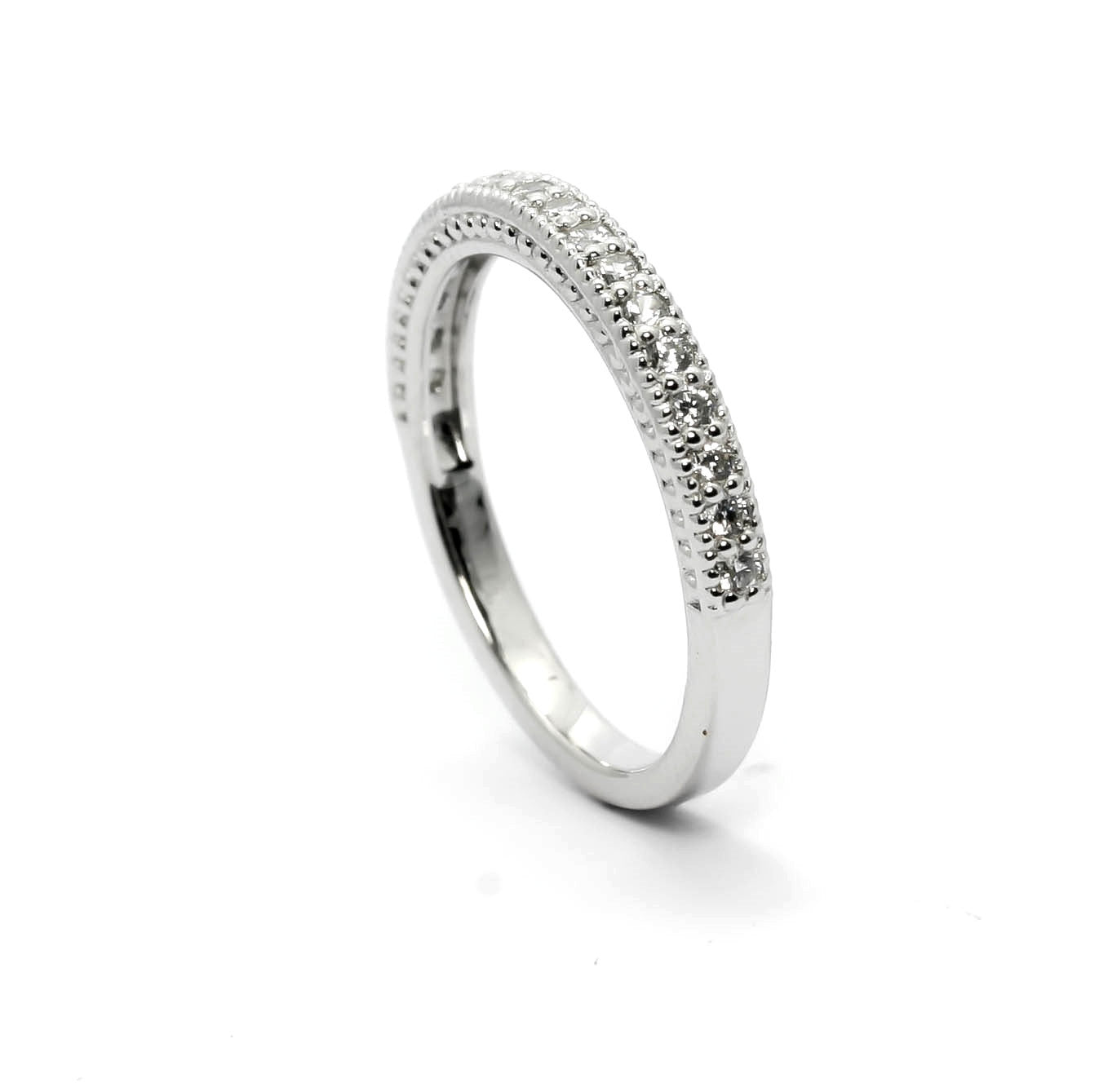 Diamond Wedding Band,14k Rose Gold, White Gold,Yellow Gold, Platinum, .23 Carats Diamonds Matching Engagement Ring - Y11663BA
